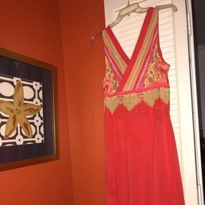 Tangerine Bandolino Sleeveless Dress